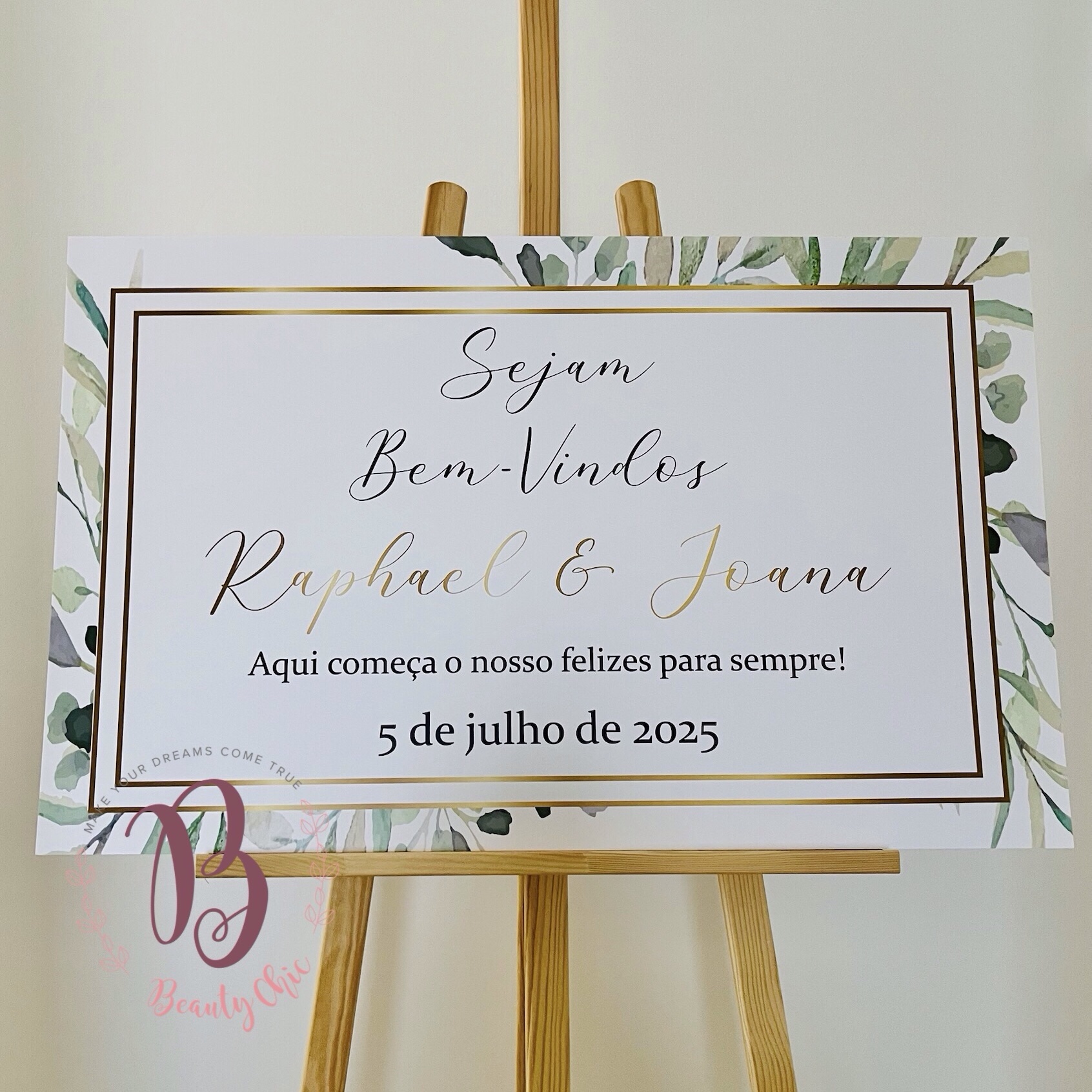 Placa de Boas-vindas PVC Horizontal