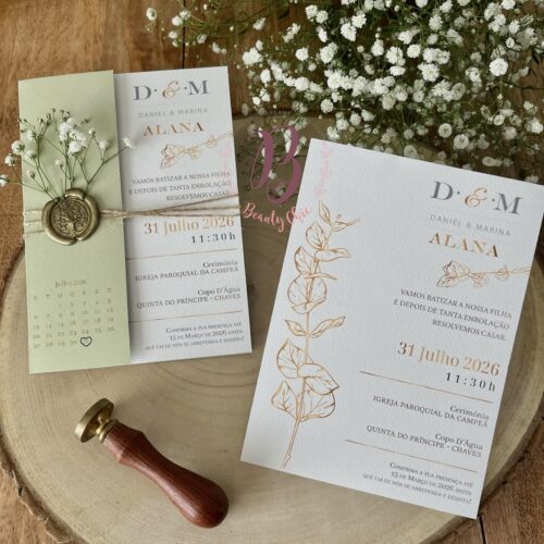 Convite Casamento Luxury